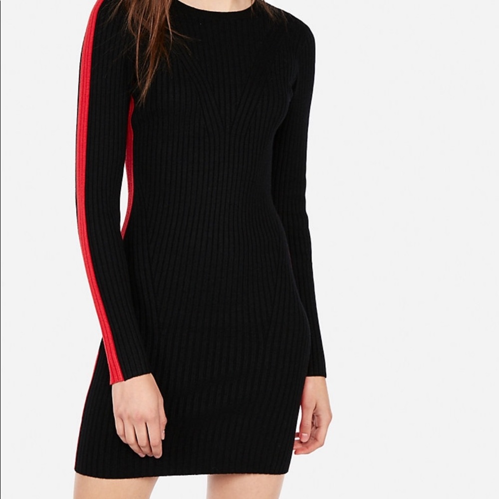 Express black long sleeve dress